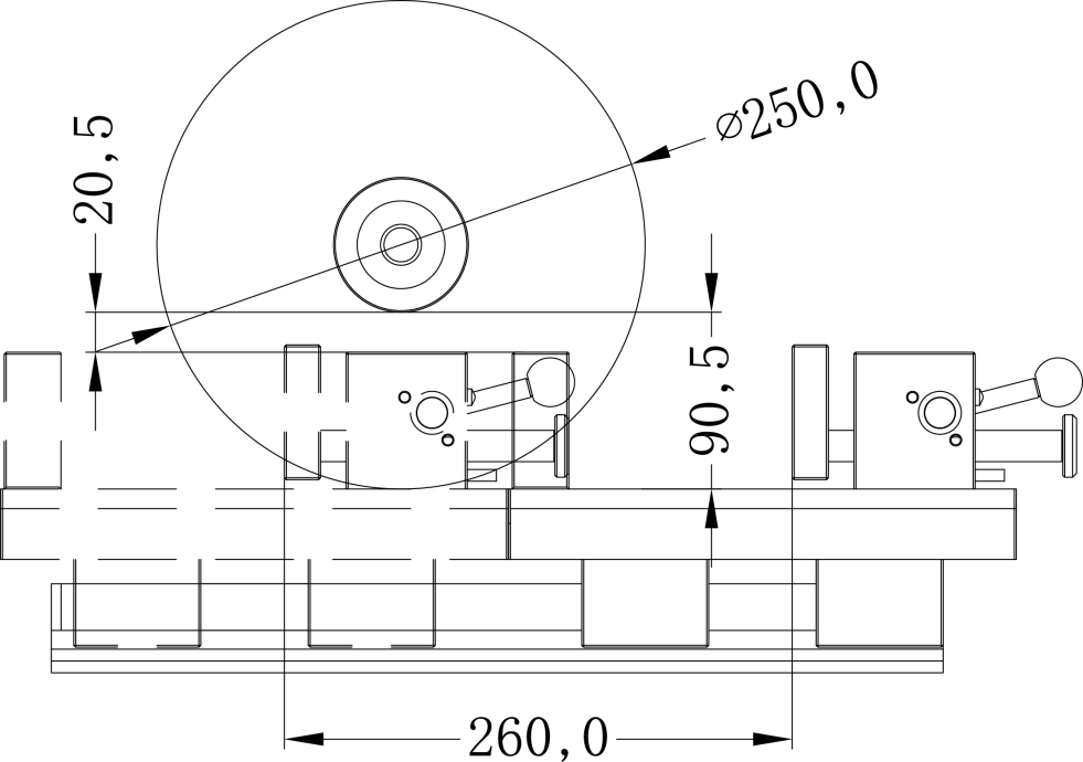 平臺進(jìn)給切割過程